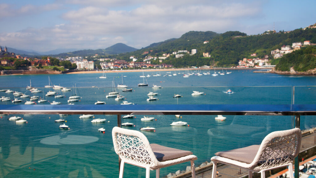 Vista desde la azotea la playa de Ondarreta